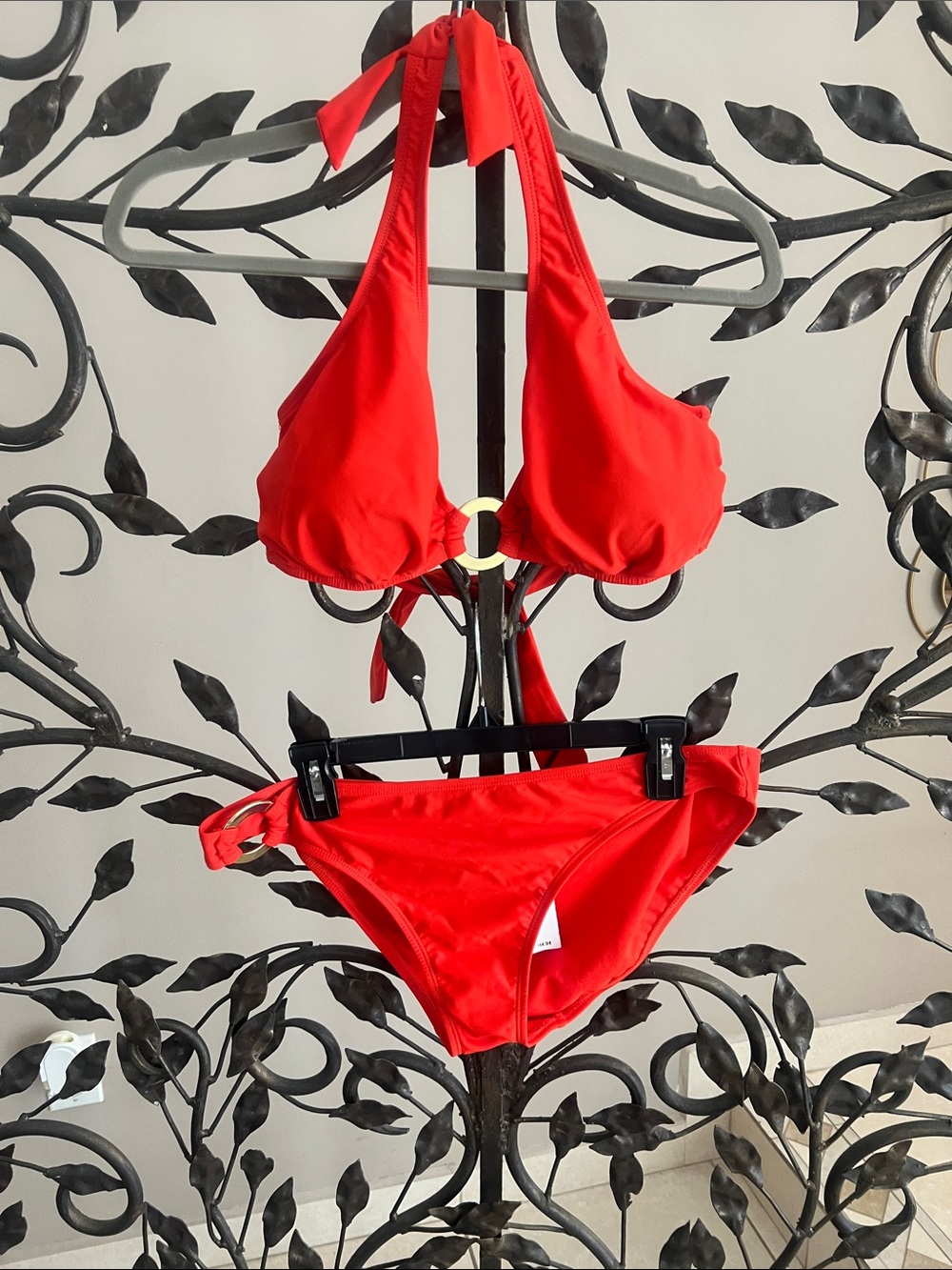 Old Navy orange Halter Bikini Set with Gold Accent - Women Intimates & Sleepwear